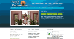 Desktop Screenshot of parishoftheresurrection.org